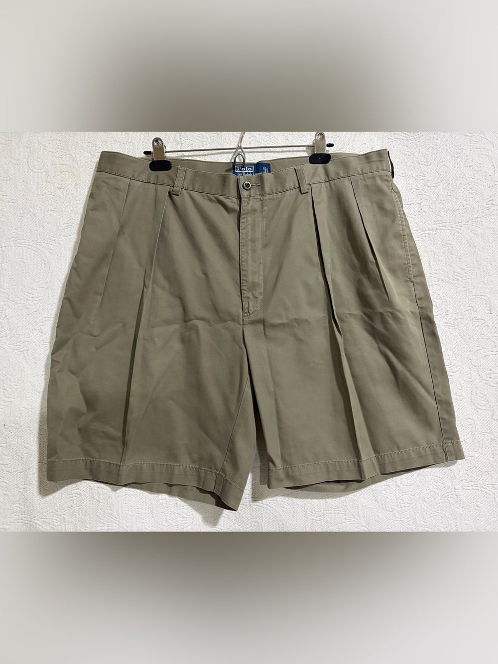 Vintage Polo by Ralph Lauren Olive Green Flat Front Men’s Tyler Shorts